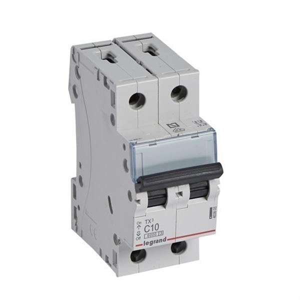 LEGRAND 403605 Magnetotérmico TX3 6kA-C 2P 10A