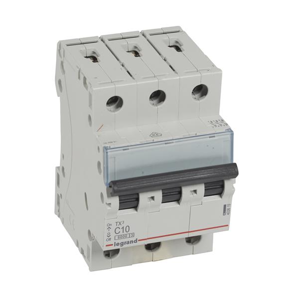 LEGRAND 403615 Magnetotérmico TX3 6kA-C 3P 10A