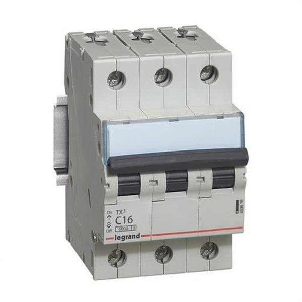LEGRAND 403616 Magnetotérmico TX3 6kA-C 3P 16A