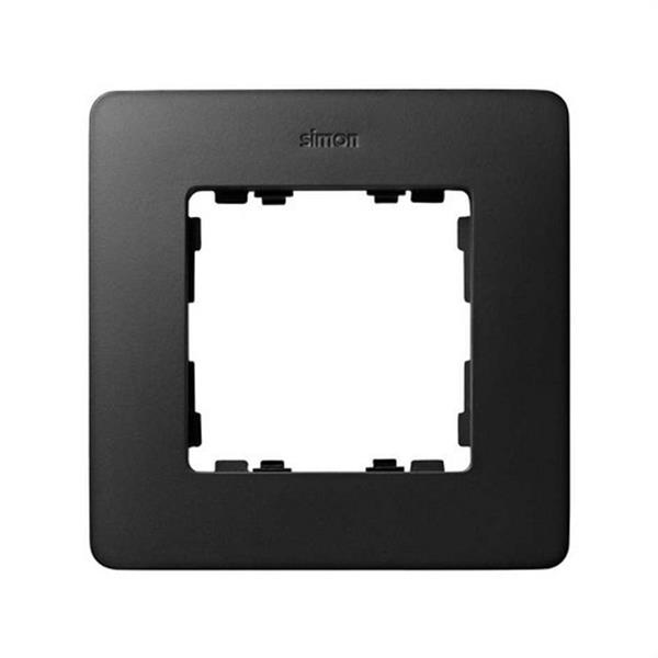 SIMON 8200610-198 Marco 1 elementos negro mate base negro