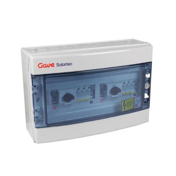 GAVE STM11025P15/2 Caja modular conexión PV 2MPPT 1string fusible 15A + seccionador 25A + protección sobretens
