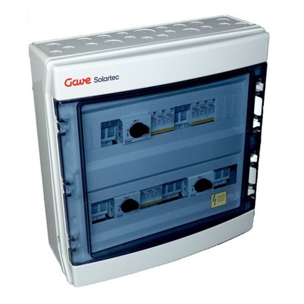 GAVE STM21025P20S/3 Caja modular conexión PV 2 strings 1000V 25A fusible 20A 3MPPT salidas individuales