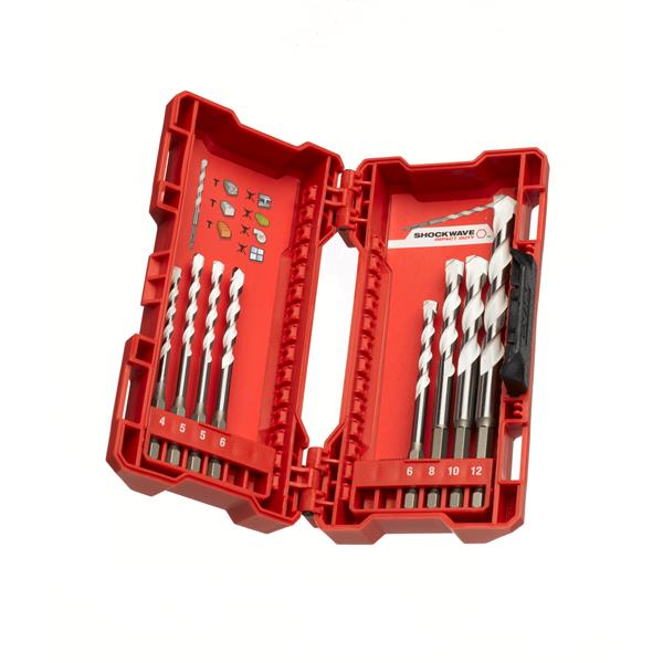 MILWAUKEE 4932471112 Estuche de plástico de Multimaterial 8 piezas