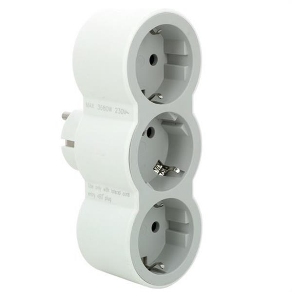 LEGRAND 694518 Adaptador Standard 3x2P+T 16A frontal blanco