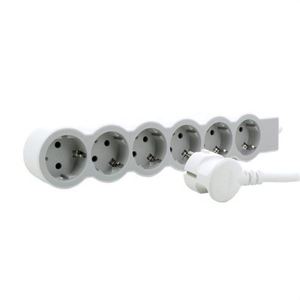 LEGRAND 694557 Base múltiple Standard 6x2P+T 1,5m blanco