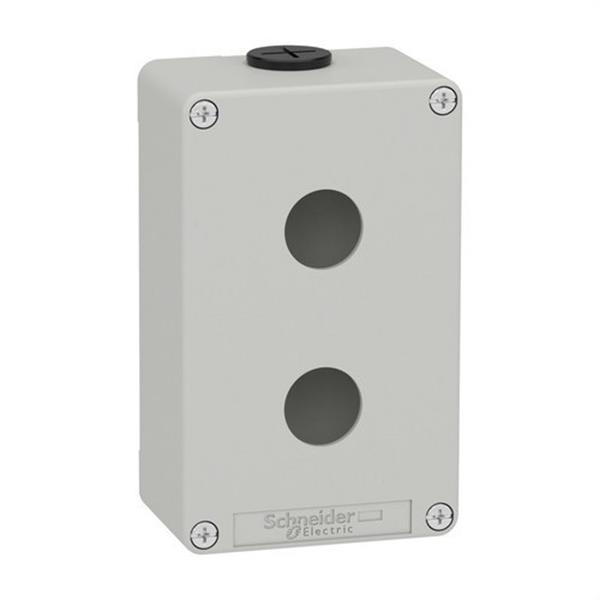 SCHNEIDER ELECTRIC XAPD2202 Caja vacía con 2 orificios gris