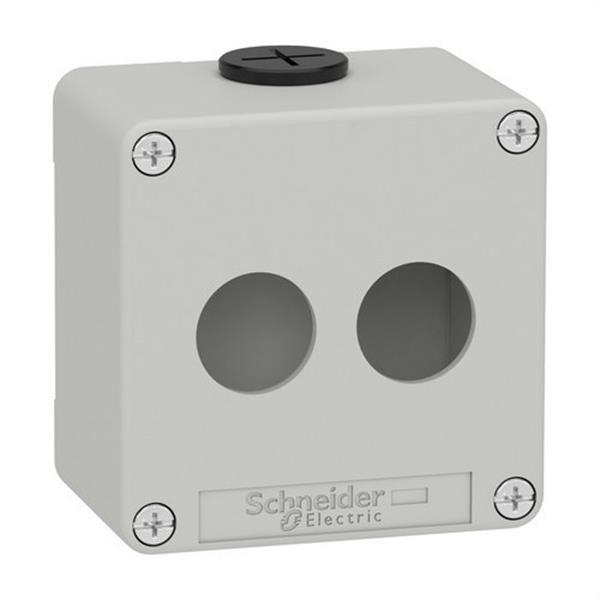 SCHNEIDER ELECTRIC XAPD1202 Caja vacía con 2 orificios gris