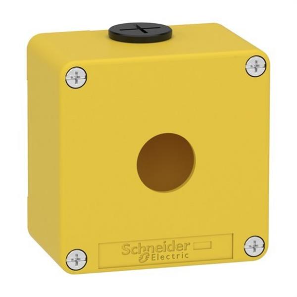 SCHNEIDER ELECTRIC XAPK1201 Caja vacía con 1 orificio amarilla