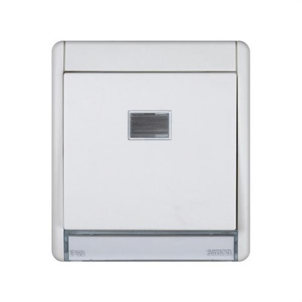 SIMON 4490204-030 Conmutador SIMON AQUA 10AX luminoso IP55 superficie