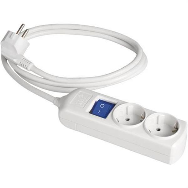SOLERA 8012IL Prolongador con 2 bases 2P+T 16A 250V 3680W con interruptor luminoso 1,5m