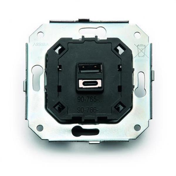 FONTINI 79766000 Cargador doble USB A+C