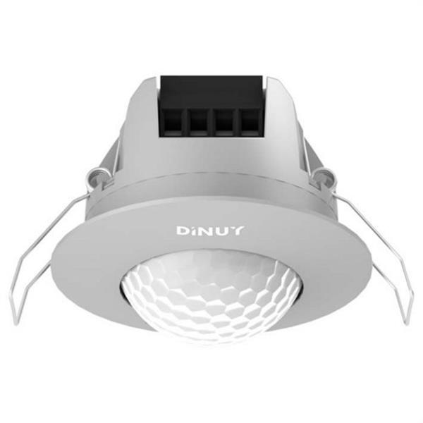 DINUY DM TEC 03P Detector de movimiento 360° empotrable en techo, plata