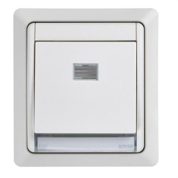 SIMON 4499150-030 Pulsador SIMON AQUA monobloc empotrar 10AX 250V IP55 blanco