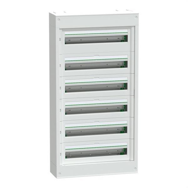 SCHNEIDER ELECTRIC LVSST624 Caja modular PrismaSeT S superficie 6x24 módulos 1 regleta de tierra sin puerta