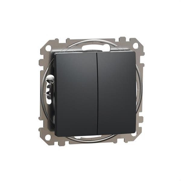 SCHNEIDER ELECTRIC SDD114108 Conmutador doble 10AX antracita