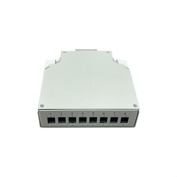 KEYNET SYSTEMS TDIN-8SC-SX Encapsulado metálico 8 SC Sx + 12 fusiones para carril DIN 125x132x35mm