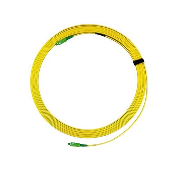 KEYNET SYSTEMS F801P-SA-D1LY-10 Latiguillo 1 fibra óptica A2 SC/APC cubierta plana reforzada LSZH Dca s2,d1,a1 amarilla 10m