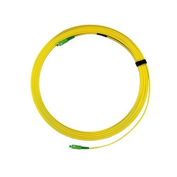 KEYNET SYSTEMS F801P-SA-D1LY-25 Latiguillo 1 fibra óptica A2 SC/APC cubierta plana reforzada LSZH Dca s2,d1,a1 amarilla 25m
