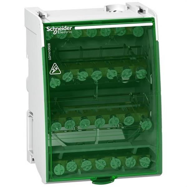 SCHNEIDER ELECTRIC LGY410028 Repartidor modular 4P 100A con 28 conexiones