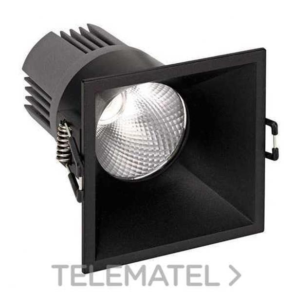 SIMON LIGHTING 70322038-482 Downlight SIMON 703.22 confort cuadrado 2700K óptica Wide flood negro