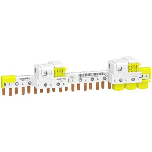 SCHNEIDER ELECTRIC A9XPP612 Peine iC40 conector 80A 1P+N 12 módulos