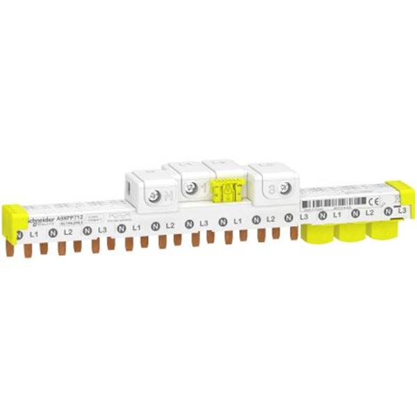 SCHNEIDER ELECTRIC A9XPP712 Peine iC40 conector 80A 3P+N 12 módulos