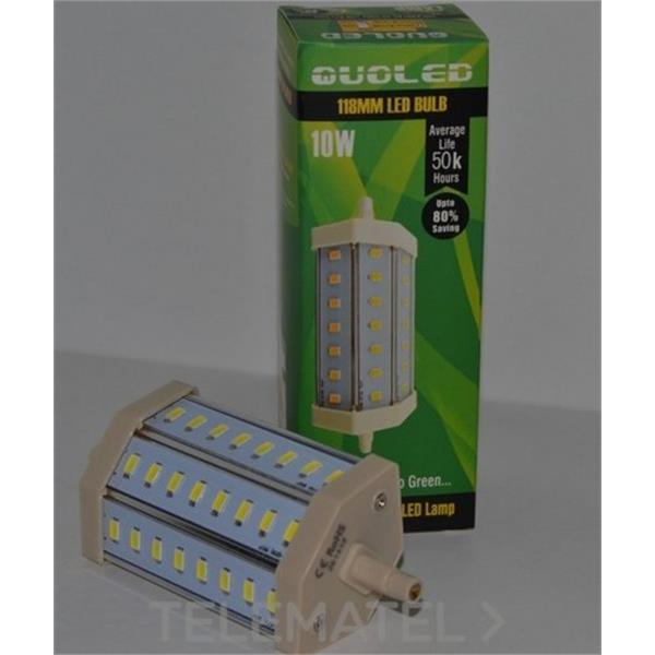 QUOLED 014-10W118-1 LAMP. R7S 10W 118MM LUZ FRIA 6000K