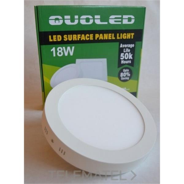 QUOLED 0012-18W-112 DOWNLIGHT LED 18W SUPERF.RED. BL. LUZ NEUTRA 4000 K