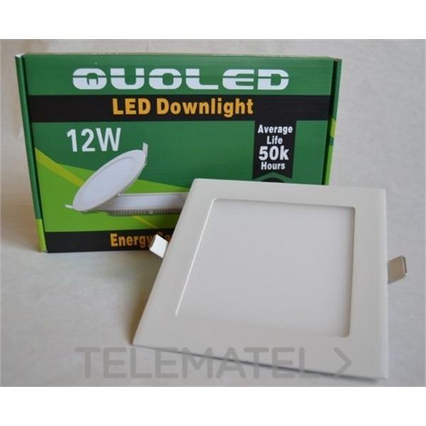 QUOLED 0011-12W-212 DOWNLIGHTS EMP.CUADRADO BLANCO LED 12W 4000 K
