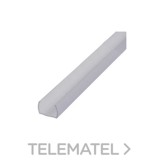 QUOLED 0017-1M-2 PERFIL 1m PVC TRANSPARENTE P/NEON DE 2 LADO