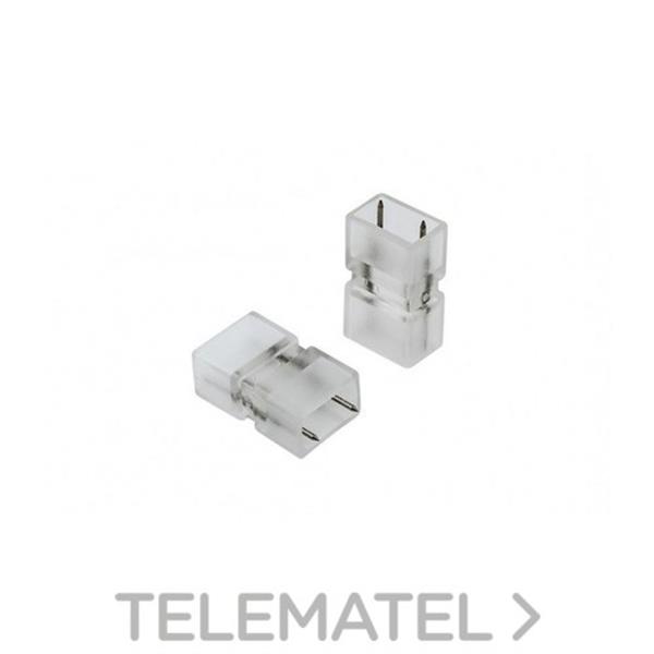 QUOLED 011-5050-3 DOBLE PINCHO P/TIRAS SMD5050 RGB 220V, P/2 TRAMOS