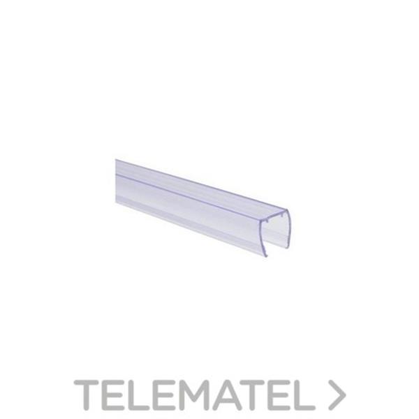 QUOLED 0017-1M-1 PERFIL 1m PVC TRANSPARENTE P/NEON DE 1 LADO