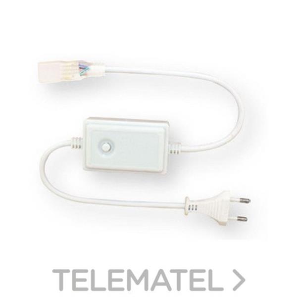 QUOLED 011-5050-2 CONECTOR CON BOTON PARA TIRA LED SMD5050 RGB 220V