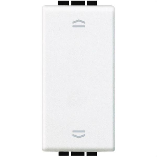 BTICINO N4027N Conmutador doble LIVINGLIGHT 16A 250V para persianas 1 módulo blanco