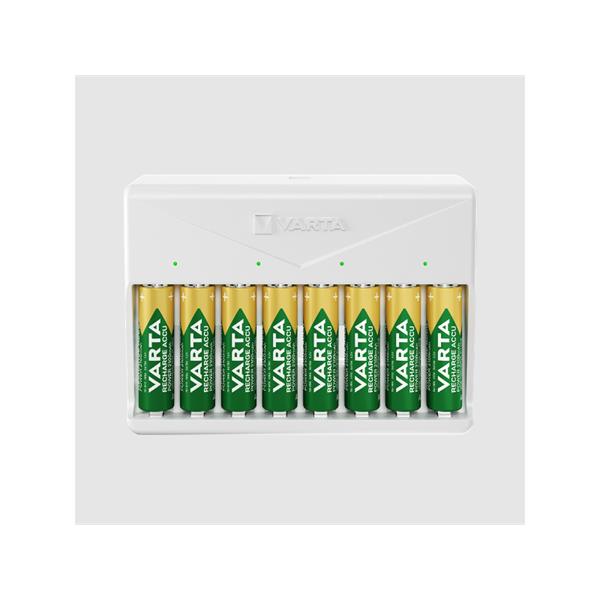 VARTA 57659101401 Cargador Multicharger VARTA pilas recargables AA/AAA capacidad hasta 8 pilas (pilas no incl