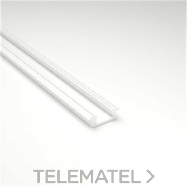 LUZ NEGRA 03.015 Perfil LED FRANKFURT lacado en blanco texturado 2 metros