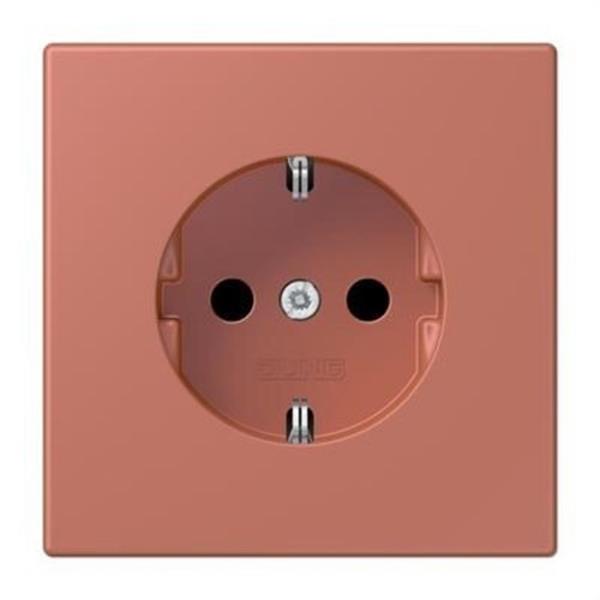 JUNG LC1521KI236 Enchufe Schuko® 16A 250V con protección LC32121 ladrillo siena