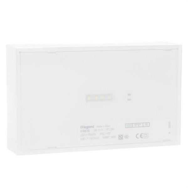 LEGRAND 660100 Luminaria de emergencia URA NEXT AUTOTEST, 50lm, 1h, no permanente