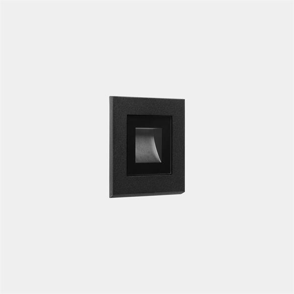 LedsC4 05-E141-05-CK Empotrable de pared IP65 Click LED 1.4 blanco cálido 2700K ON-OFF 31lm negro