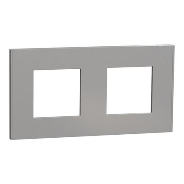 SCHNEIDER ELECTRIC NU600430 Marco 2 elementos Deco aluminio
