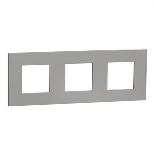 SCHNEIDER ELECTRIC NU600630 Marco 3 elementos Deco aluminio