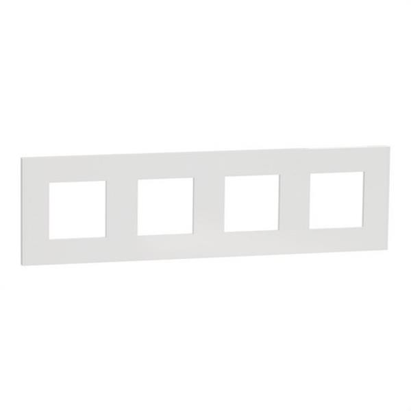 SCHNEIDER ELECTRIC NU600818 Marco 4 elementos Deco blanco Mate