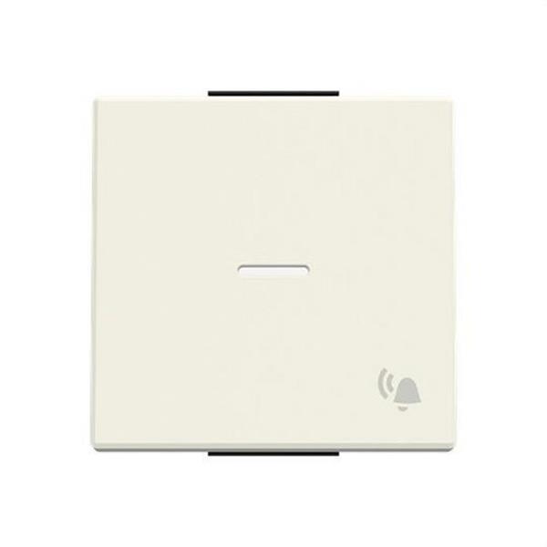 NIESSEN 8504.3 BE Tecla pulsador timbre Serie de lujo con visor blanco essence
