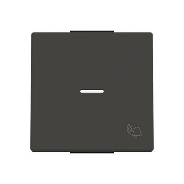 NIESSEN 8504.3 NE Tecla pulsador timbre Serie de lujo con visor negro