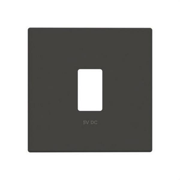 NIESSEN 8585.2 NE Tapa cargador USB simple Serie de lujo negro essence