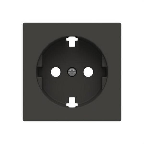NIESSEN 8588.9 NE Tapa base enchufe Schuko plano Serie de lujo negro essence