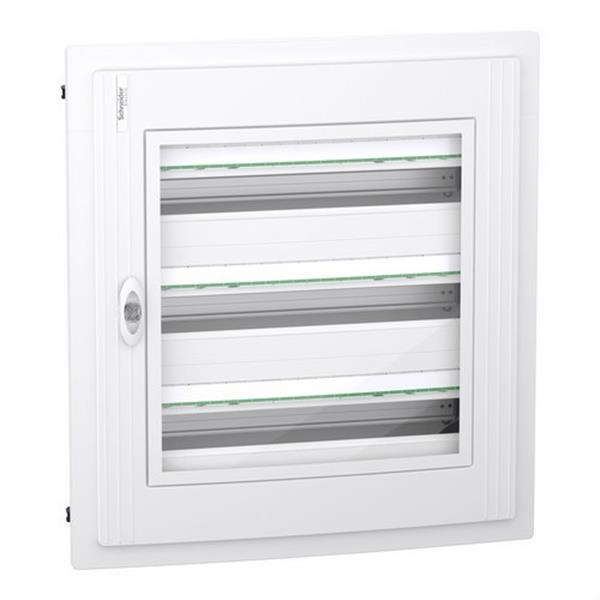 SCHNEIDER ELECTRIC LVSXH324 Caja de empotrar PrismaSeT XS 24 módulos 3 filas puerta transparente
