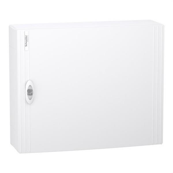 SCHNEIDER ELECTRIC LVSXL224 Caja de superficie PrismaSeT XS 24 módulos 2 filas puerta blanca
