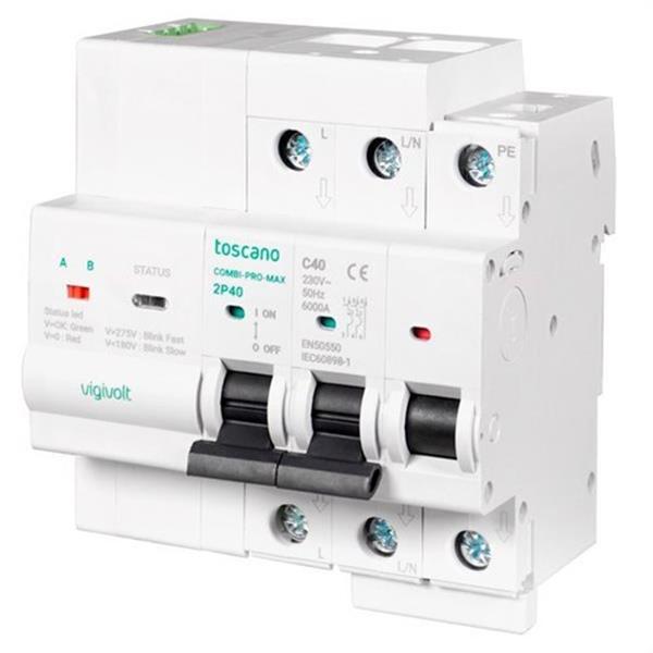 TOSCANO 10004923 Sistema de control y protección para aplicaciones backup monofásicas 240V AC 2x40A y protec