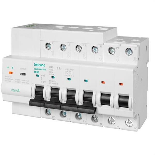 TOSCANO 10004947 Sistema de control y protección para aplicaciones backup trifásicas 400V AC 4x63A y protecc